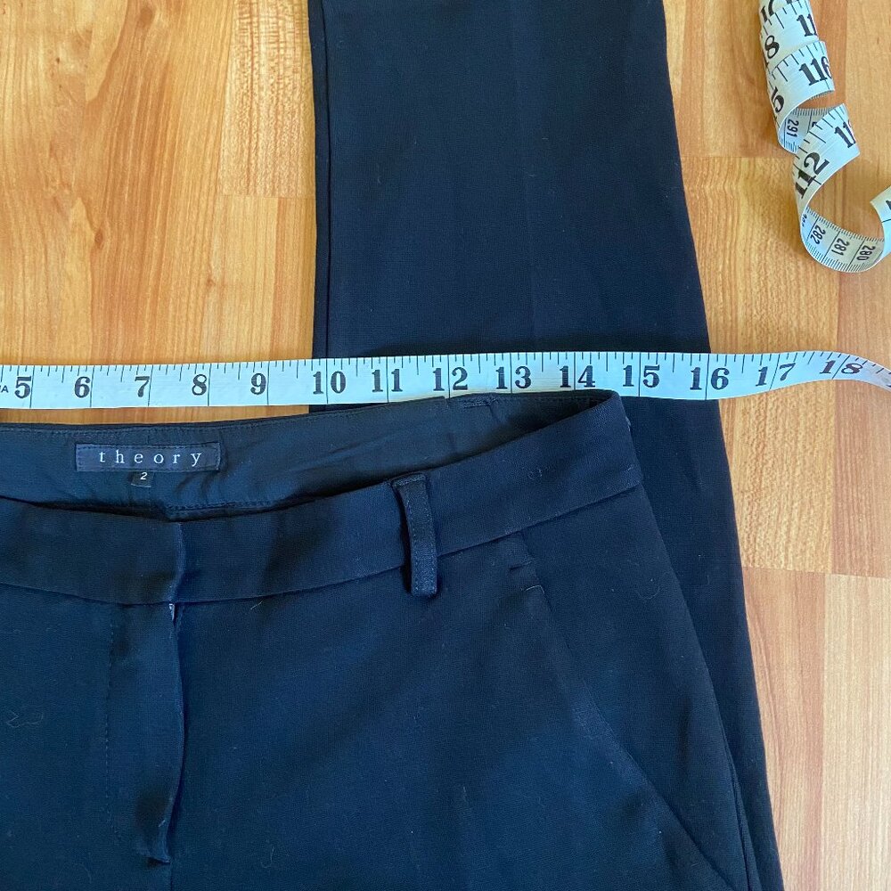 Theory Solid black pants with ankle zip - Picture 10 of 14